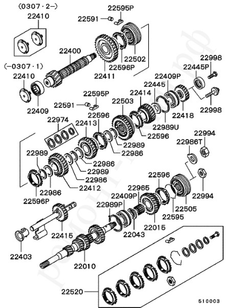 Валы МКПП для Mitsubishi CARISMA 1,6 литра.png